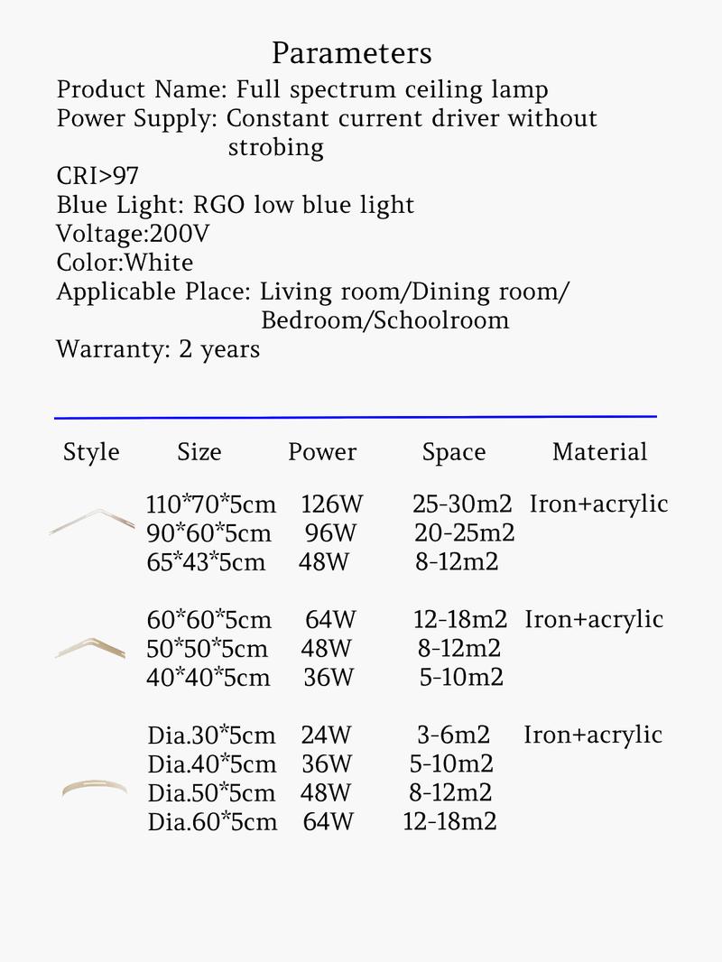 Product Introduction of Bedroom Full spectrum eye protection round LED ceiling light-Dia.40cm-36W 5