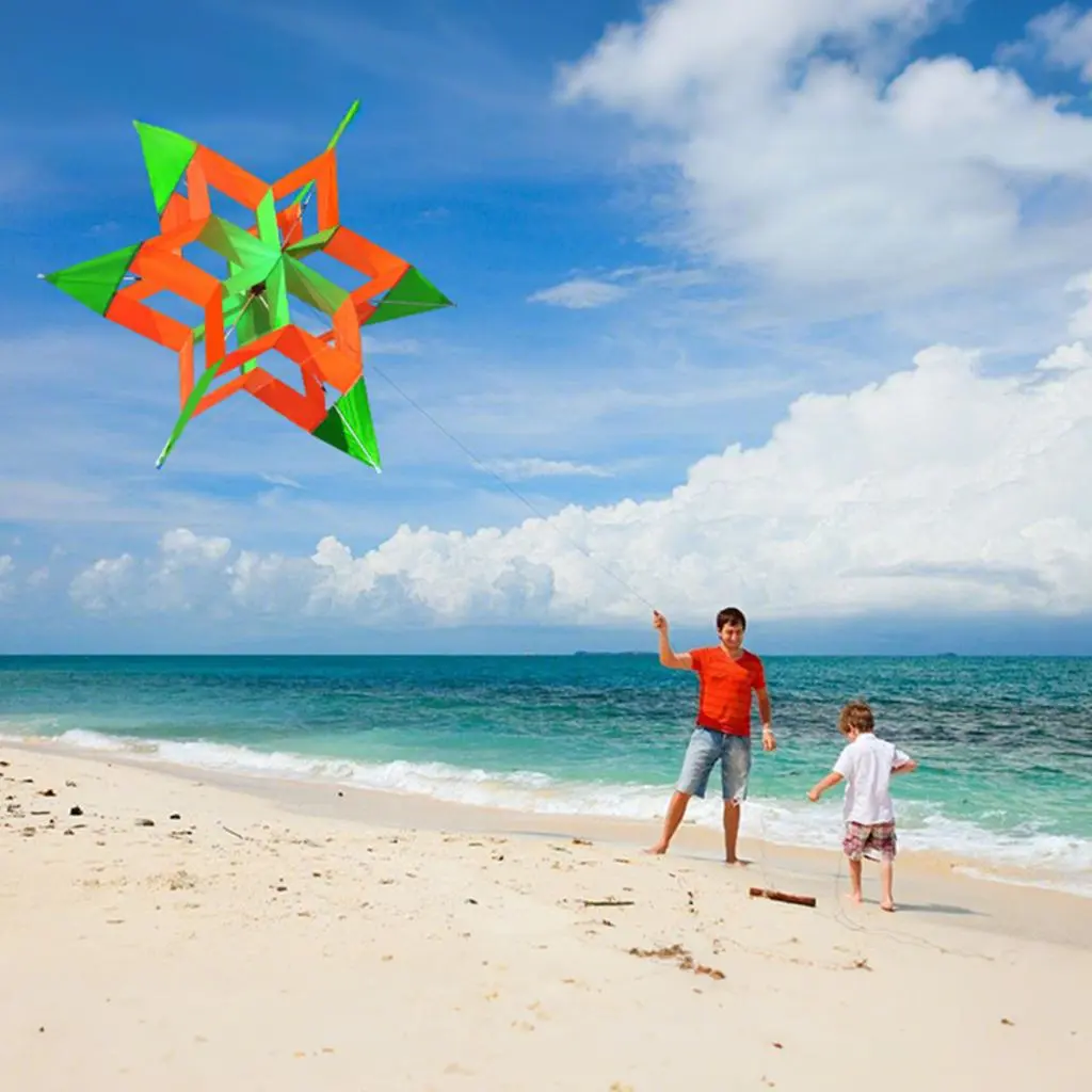 ilayersf- Outdoor Kite Flexible Frame Kite Colorful Lotus Kite for Kids and Adults Easy to Fly Outdoor Beach Park Toy for Family Fun Heavy Duty Beginner Flying Kite for Boys