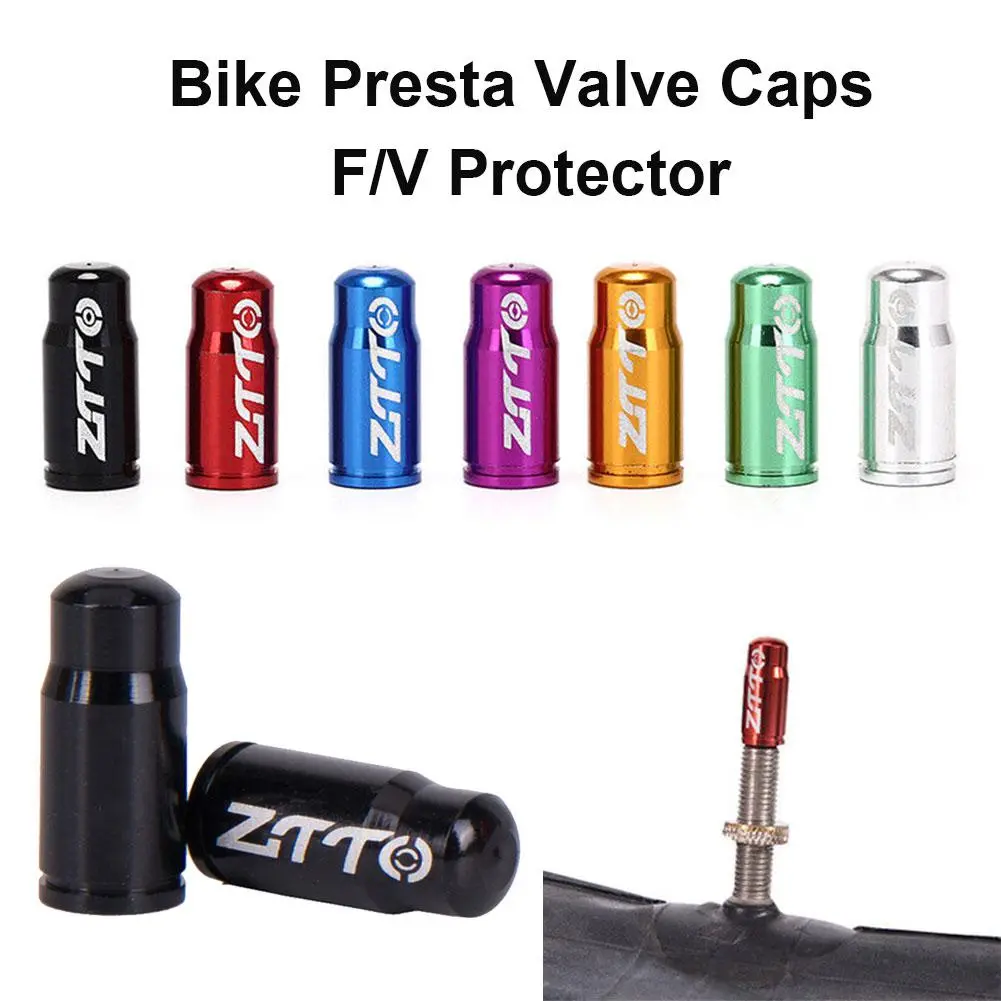 2 Pcs Aluminum Bike Presta Valve Cap Fa Mouth Beauty Valve Cap Mountain Road Bicycle Valve Core Dust Cap Riding Supplies Accessories
