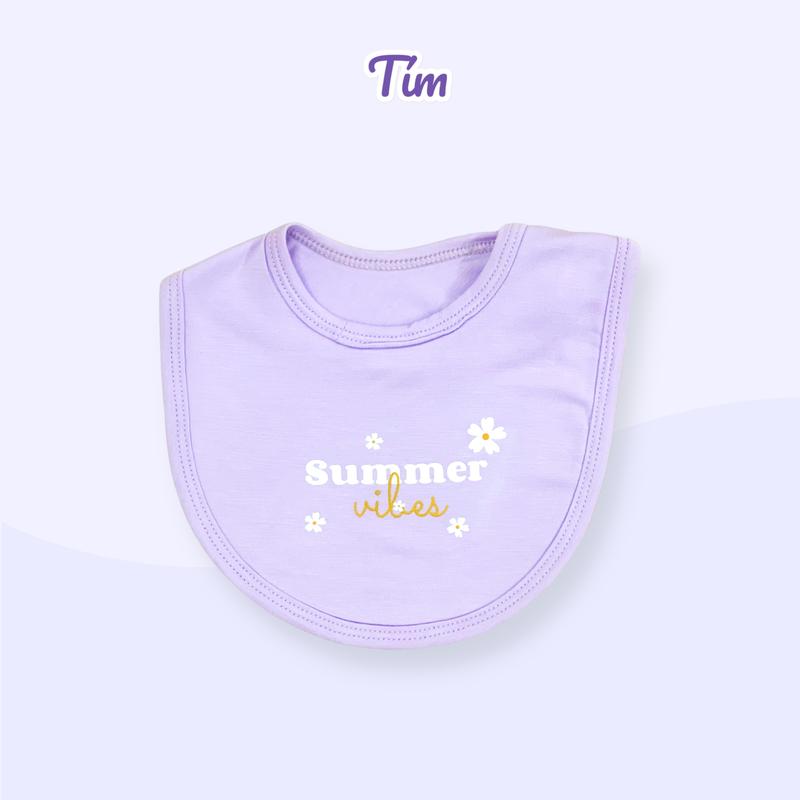Yếm sơ sinh Tadaby in thú cưng dễ thương cho bé đến 6 tháng tuổi vải sợi tre mềm mịn nhẹ êm thấm hút 5