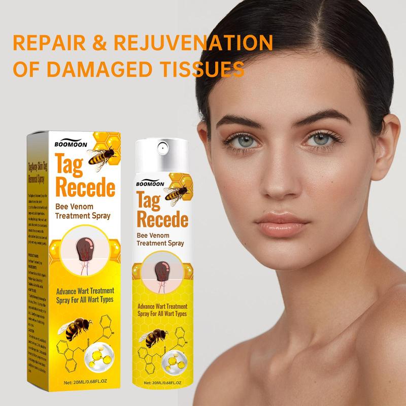 Product Introduction of Bee Venom Wart Cleansing Spray, 1 Piece Wart Care Spray, Skin Care Product for Improving Skin Granular Nevi, Smoothing Skin Warts, Suitable for Men and Women 4