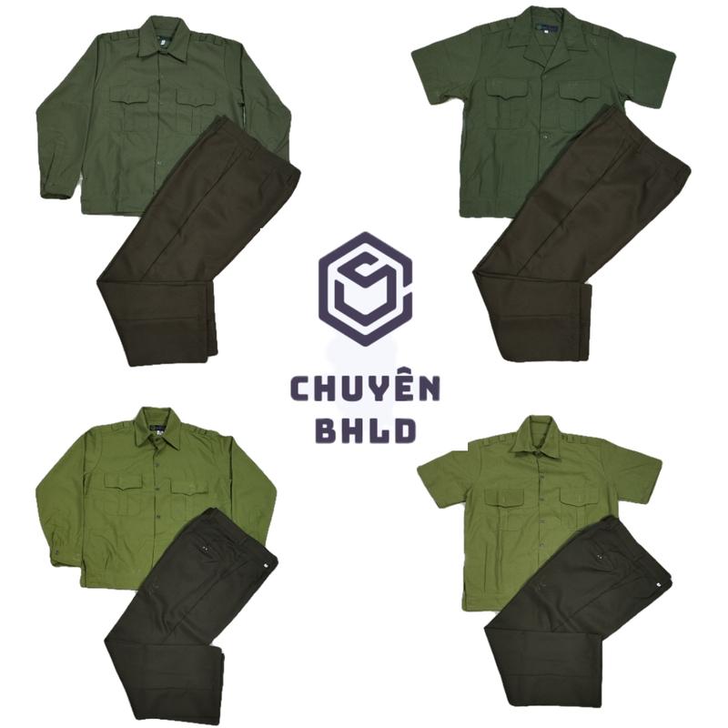 Bộ quần áo nam trung niên áo bay quần dạ hàng đẹp,có đủ màu, đủ cộc tay và dài tay  Menswear Kaki