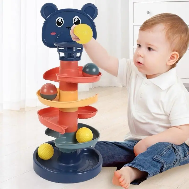 Đồ Chơi Bóng Trượt Tháp Bóng  Thiết Kế Đường Ray Vui Nhộn Cho Trẻ Em Phát Sáng  Gấp Gọn  Bộ Ghép Hình Vui Nhộn Cho Bé Giáo Dục Sớm  Đồ Chơi Bóng Lăn  Thích Hợp Cho Mẫu Giáo 2