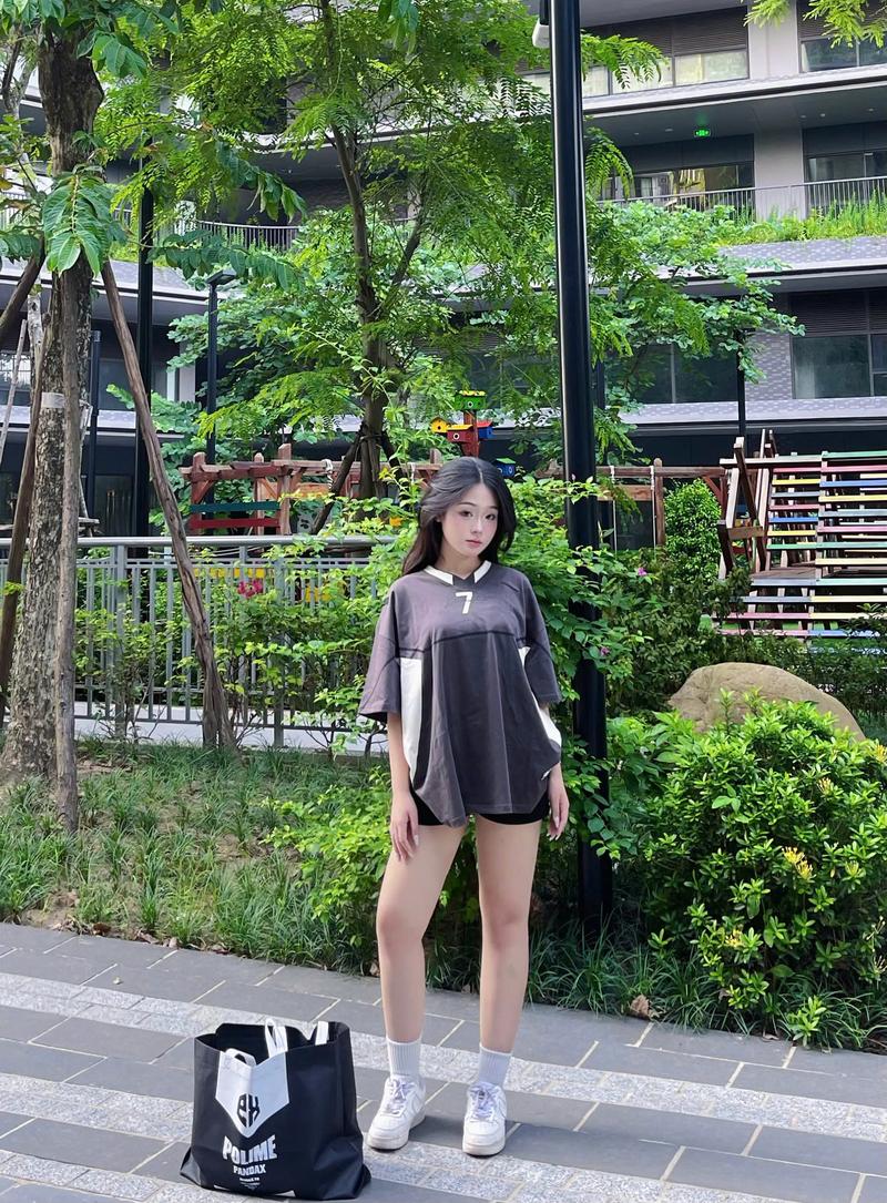 Product Introduction of Áo Phông boxy block core bóng đá retro thể thao phối màu jersey tay lỡ oversize form rộng unisex cặp đôi bóng chày px pandax polime Menswear Nam 23