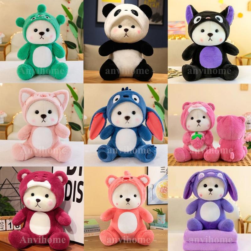  ANVIHOME Tổng hợp Gấu bông Lena GỐI CHĂN LENA COSPLAY LOTSO gấu trúc xanh lá tím 