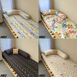 #5 | MYBELIA | MBS | SPREI / BED SHEET / SEPREI DOUBLE KARET AESTHETIC | FREE SARUNG BANTAL & SARUNG GULING