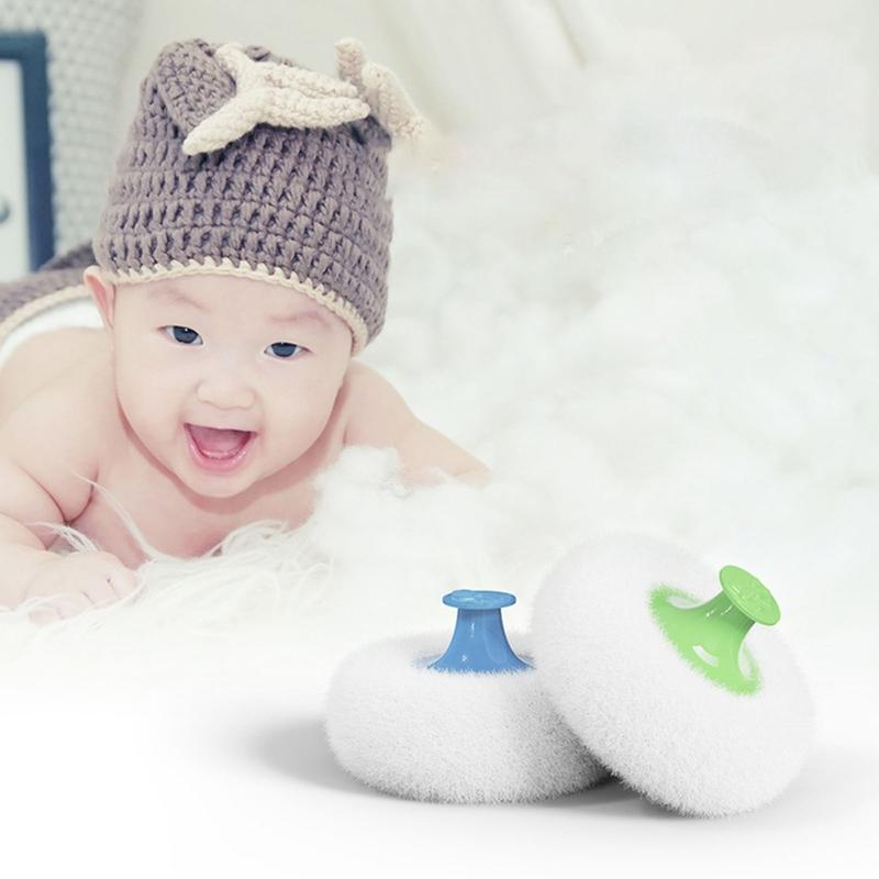 WANG Baby Body Cosmetic Powder Puff for Kid Toddlers Infant Baby Body Powder Puff and Container Case Empty Loose Powder Box 4
