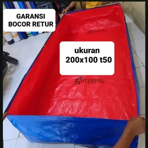 terpal kolam ikan 200x100x50 a3 korea /100x200x50 / 2x1x50 / 1x2x50