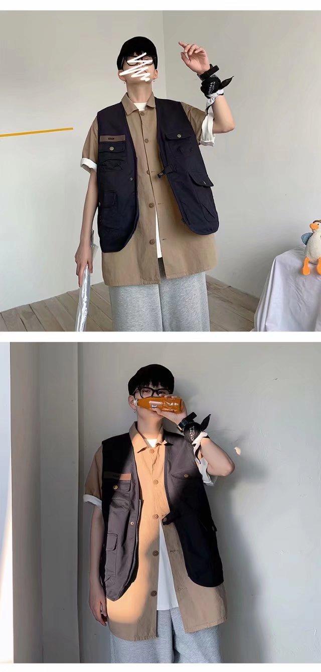 Product Introduction of Áo Vest Cho Nam Nhiều Túi Plus Kích Thước Áo Vest Không Tay Cho Nam Thời Trang Quá Khổ mềm mịn 36