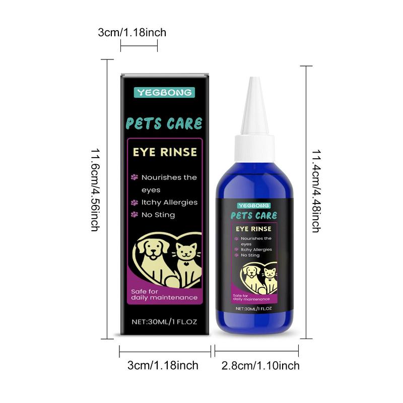 Pet Eye Care Liquid, 1 Piece Gentle Pet Eye Drop, Pet Eye Moisturizer, Eye Care Product for Dogs & Cats, Pet Supplies 1