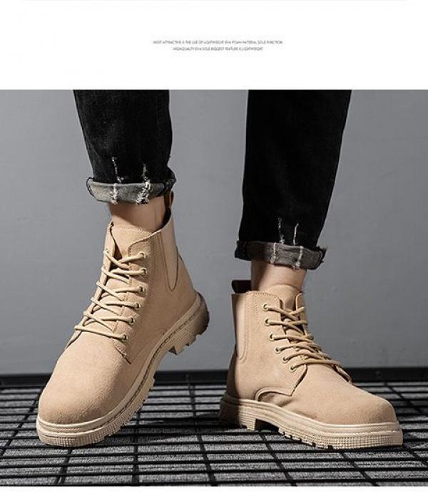 Product Introduction of Giày Nam, Cổ Cao Và Cổ Cao, Màu Trắng, Cỡ Nhỏ 35, Boot Công Nhân, Cỡ 38, Thích Hợp Cho Mùa Thu Và Mùa Đông, Bốt Da Tạo Mẫu Tóc, Bốt Martin, Cho Nam 27