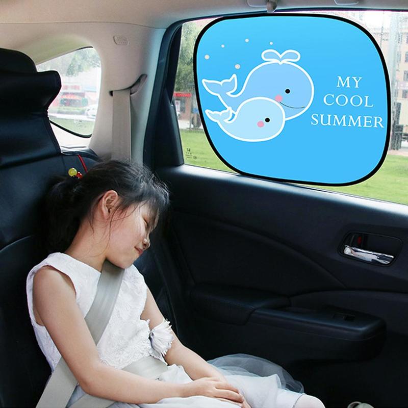 Product Introduction of 2pcs Electrostatic Adsorption Side Window Sun Shield Car Sunshade Insulation Side Shield M4E1 31