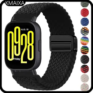 [Tali Jam] 22mm /20mm Quick Release Strap for Redmi Watch 5 Active / Lite Nylon Braided Magnetic Buckle Strap Band Smartwatch for Samsung Glaxy Watch FE 7 6 5 4 /Huawei Watch GT 5 2 3 4 /Aolon /Garmin/Amazfit GTS GTR / Itel 011 / Xiaomi Watch