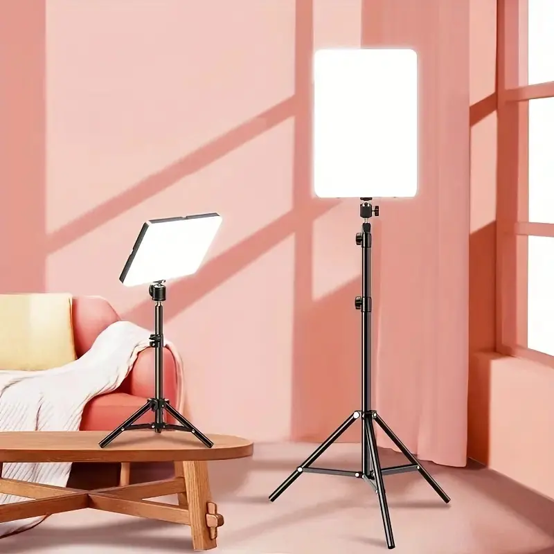 Lampu Kamera Studio Fill Light Dimmable 3in1 Color with Tripod - ZD610