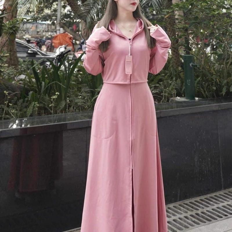 Áo choàng nắng nữ dáng crtop 3