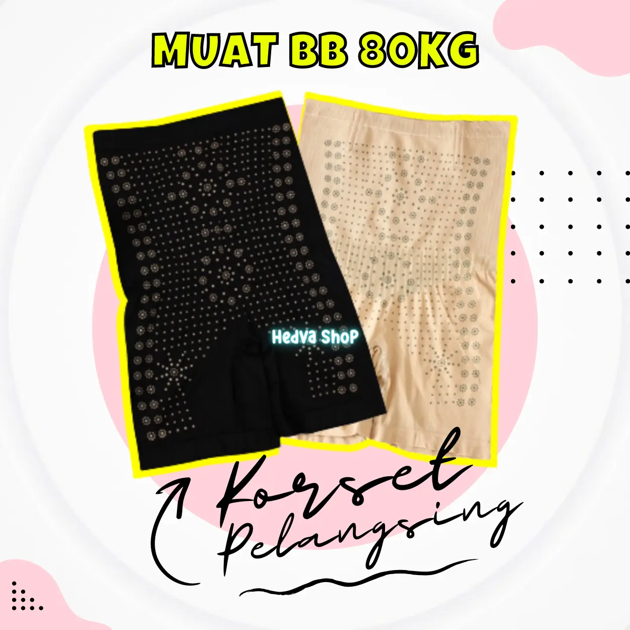Korset Jumbo High Waist Muat BB 80 Kg - Celana Shapewear Untuk Mengecilkan Perut wanita boxer