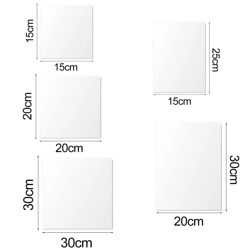 Vwjzgef-Đề Can Gương Tự Dính, Linh Hoạt, Không Thấm Nước, Phản Chiếu Rõ Ràng, Trang Trí Nhà Cửa, Hình Vuông, Phòng Tắm, Phòng Khách, Miếng Dán Gương Gia Đình 5
