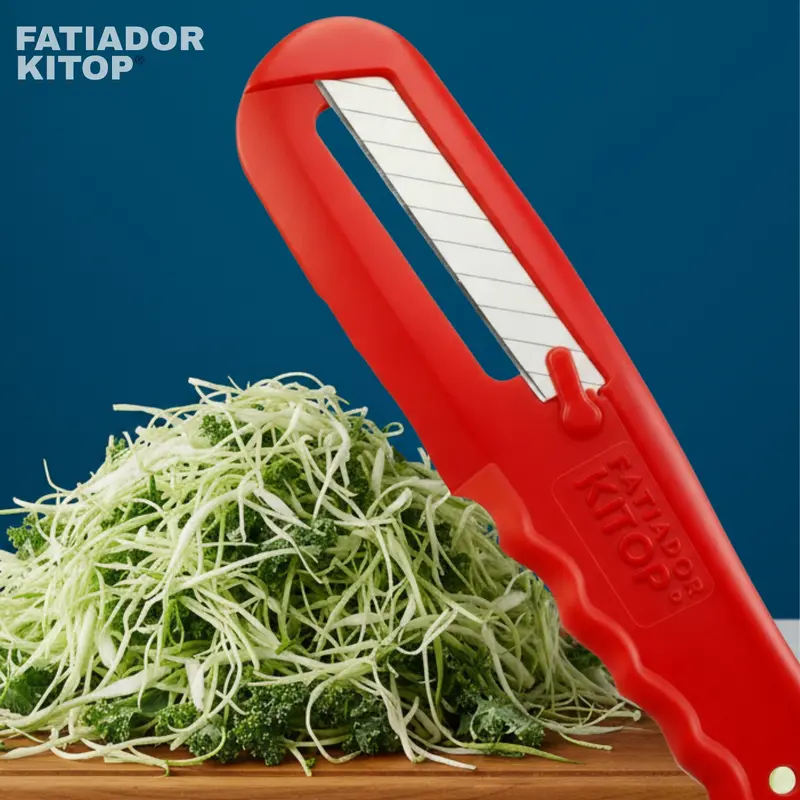 Fatiador Legumes Kitop Corta Couve Fininho Fácil Prático