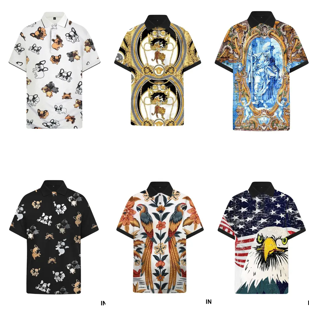 BST áo thun cổ bẻ - áo polo nam/nữ phong cách thời thượng vải Poly Thái thoáng mát Menswear Top