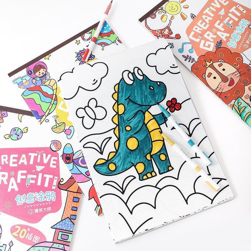 Original Product Art And Craft Colouring Book For Kid Coloring Book A3 Thick Paper Children Day Gift Goodie Bag 7
