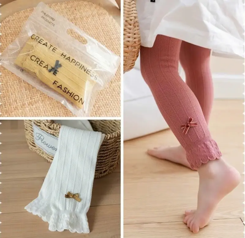 [ DEAL MỞ BÁN ] Quần Tất Len [ NƠ Không Bàn ] Cho Bé Gái 3 Tháng - 6 Tuổi, Chất Cotton Len Mềm Mại Và Thoải Mái Với 7 Tông Màu Cho Bé Siêu Xinh 1