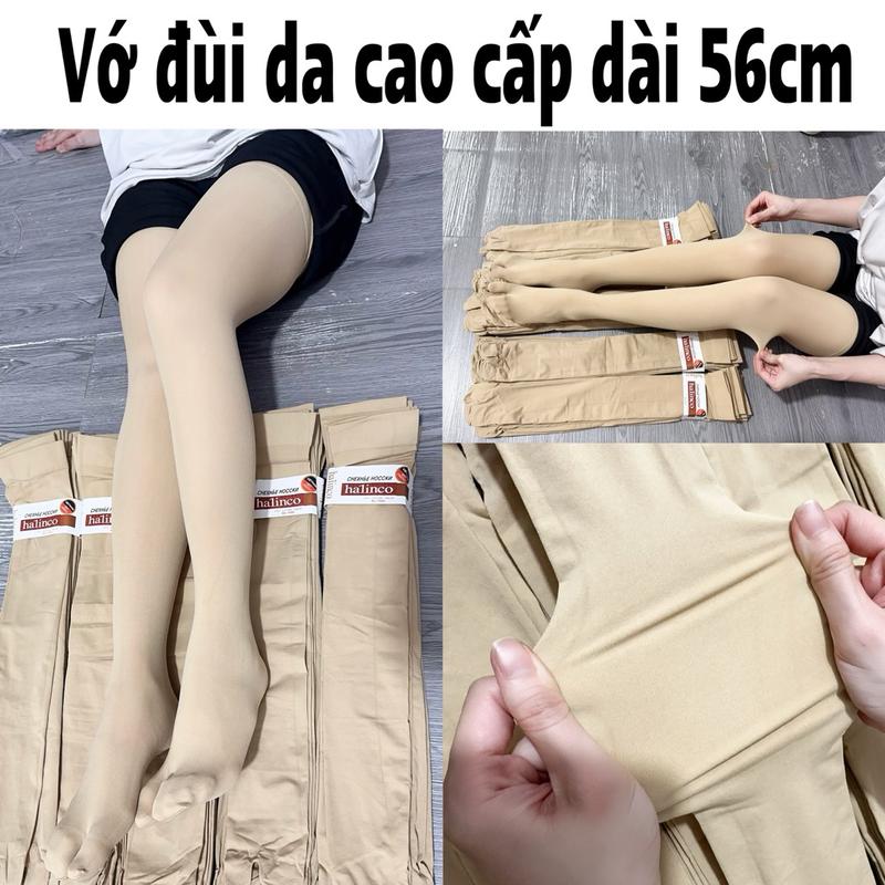 Vớ Đùi Da Cao Cấp Xỏ Ngón Chống Nắng ,Ủ Kem Co Dãn Tốt Dài 56cm