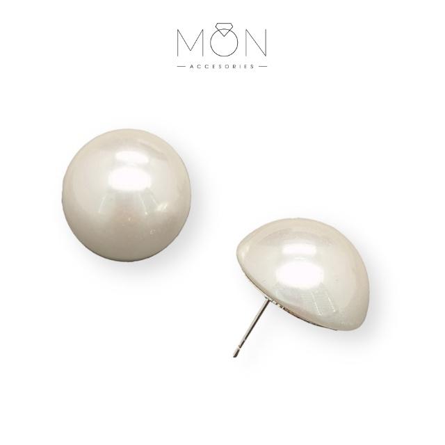 Khuyên tai MON.SG Ngọc trai nhân tạo mẫu mã sang trọng thanh lịch phù hợp cho các bạn nữ - KT 116 0