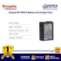 Gambar Kingma NP-FW50 for A6000 A6400 A7 II Paket 2 Battery 1 Dual Charger dari Sentra Digital Kota Surabaya 4 Tokopedia