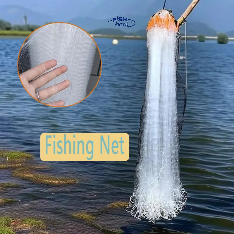 1/3 Layers Fishing Net Floating Net White Nylon Fishing Net Fishing Net Lambat