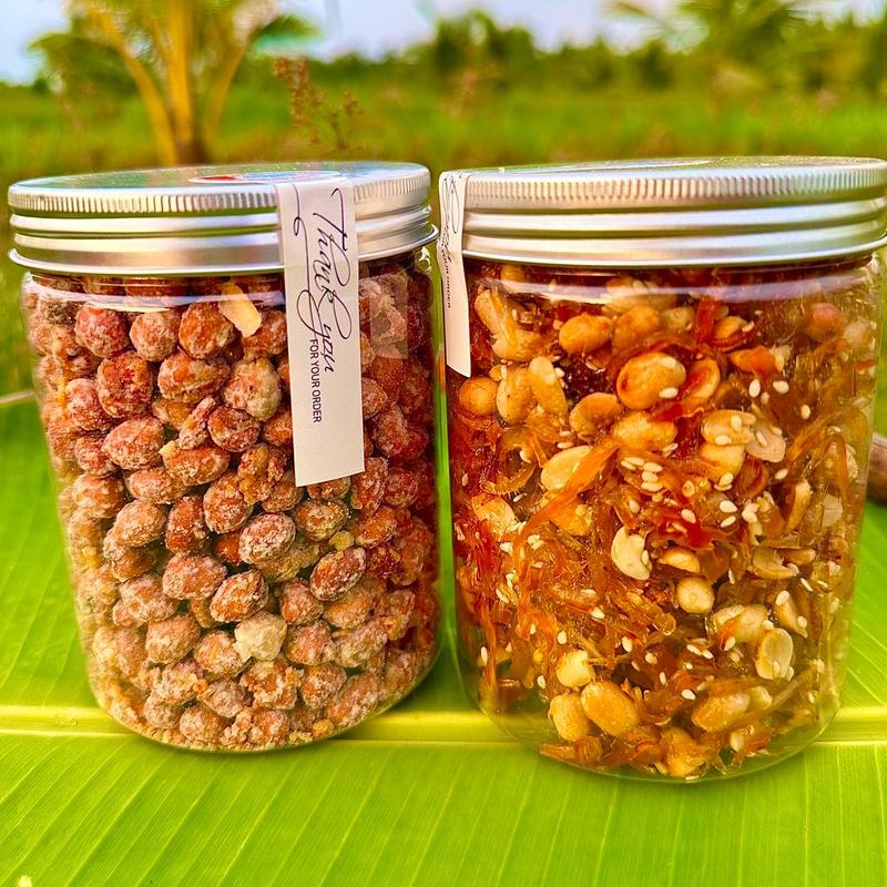 Combo 1 Đậu Phộng Muối Đường 1 Mứt Gừng Ăn Vặt Food
