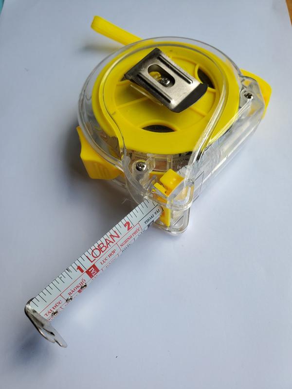 Thước Kéo Lỗ Ban 2 Mặt Rhino, Thước Cuộn Phong Thủy 2 Mặt Dài  10M