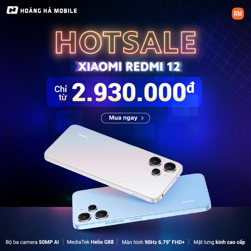  Điện thoại Xiaomi Redmi 12  4GB 128GB   8GB 128GB  - Chính hãng 