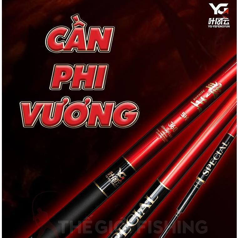 Cần tay rô chép YG Phi Vương, độ cứng 5H, phân bổ 19i, chuyên dùng câu rô chép diếc Đi Câu Fishing Carbon Câu Cá Bắt Cá