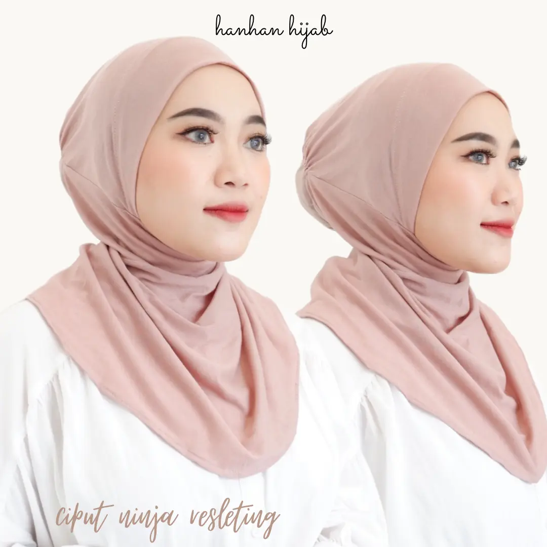 Hanhan Hijab - Ciput Ninja Resleting Antem
