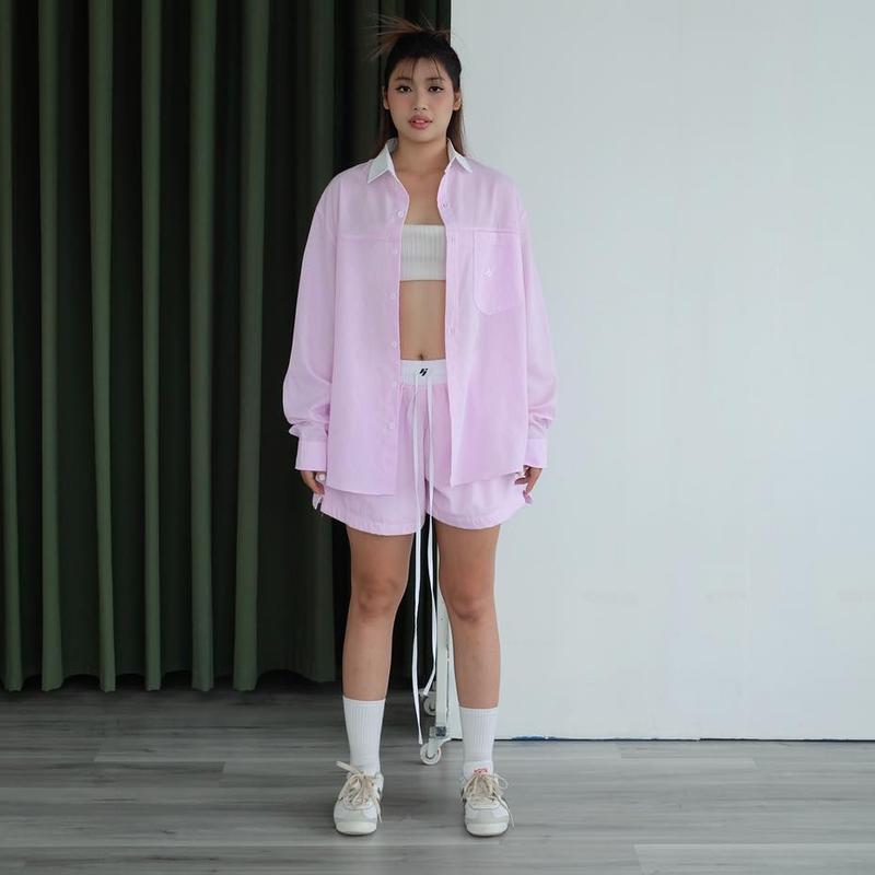 SET SƠMI KẺ SỌC BEST SELLER | POPLIN SET DÀNH CHO CẢ NAM NỮ Menswear Áo Kate 5