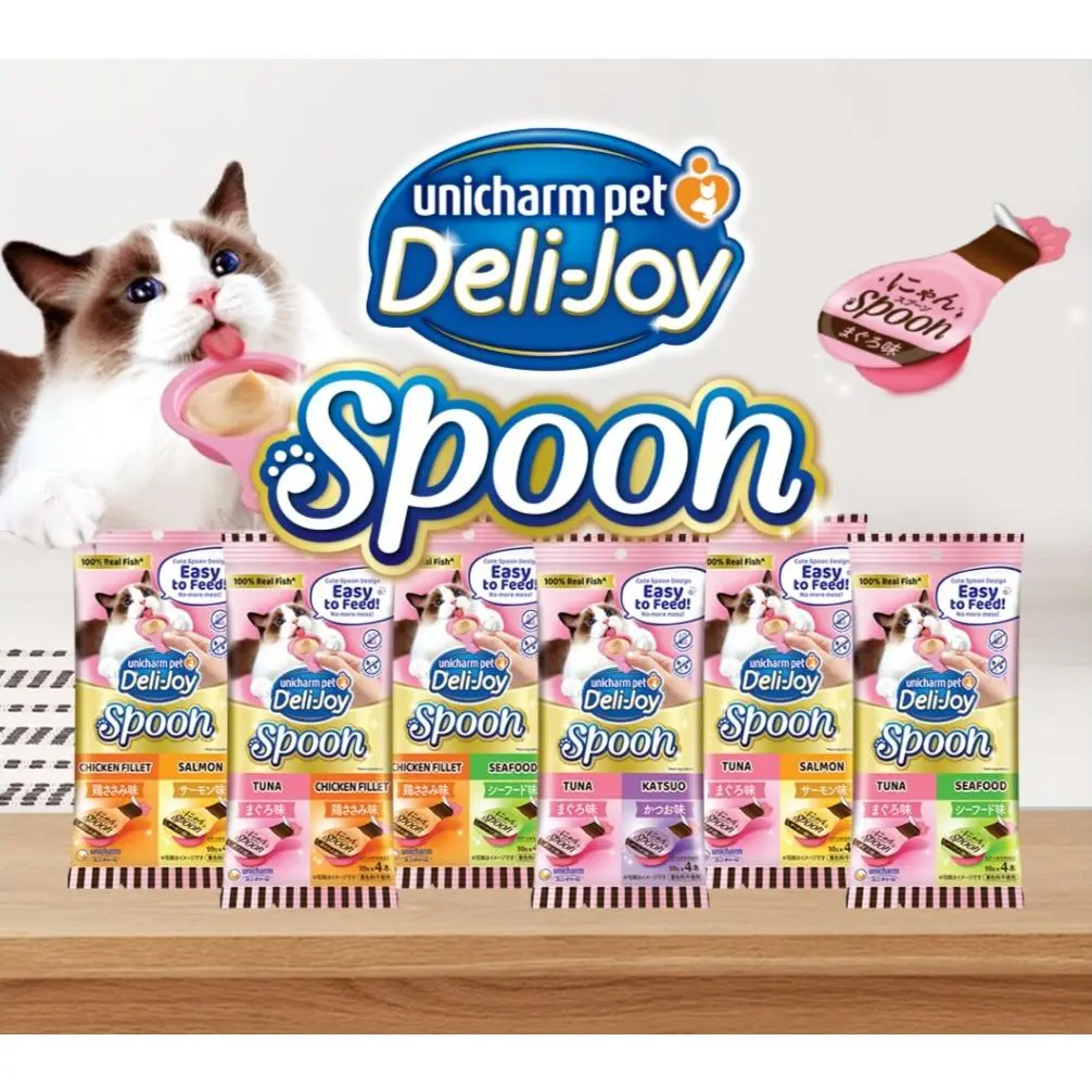 Unicharm Deli-Joy Spoon Creamy Soft Cat Treat 40g