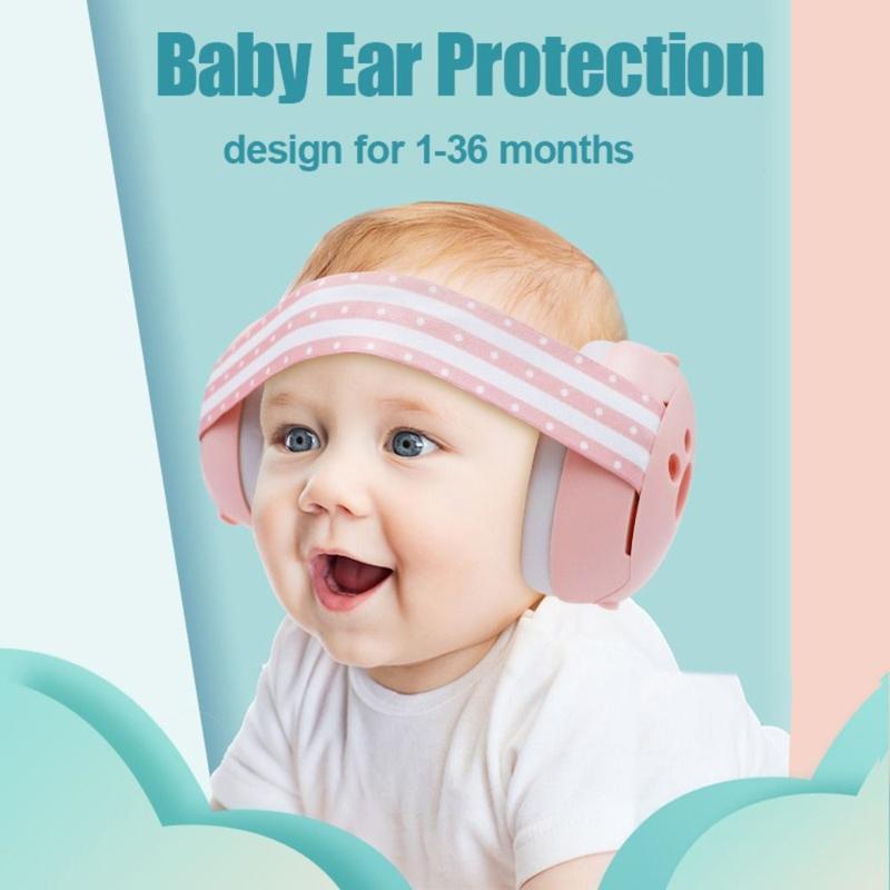 Product Introduction of Comfortable Adjustable Baby Noise Reduction Earmuffs ABS Hearing Protection Noise Cancelling Headphones Improves Sleep with Elastic Headband Infant Ear Muffs for Babies and Toddlers 14