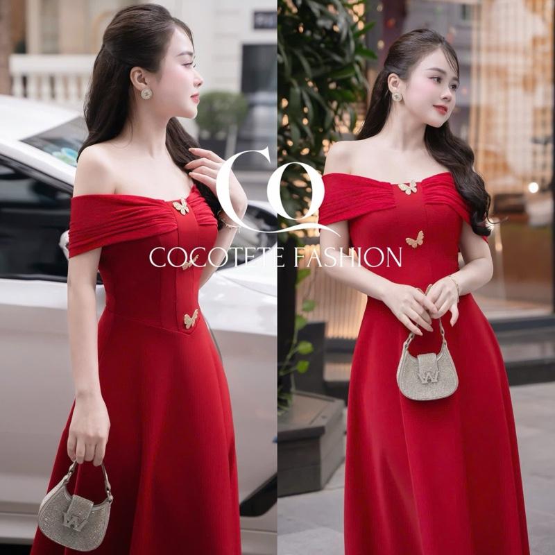 Product Introduction of COCOTETE - Váy Trượt Trễ Vai Dáng Xoè Thướt Tha Thiết Kế Dự Tiệc Duyên Dáng 28