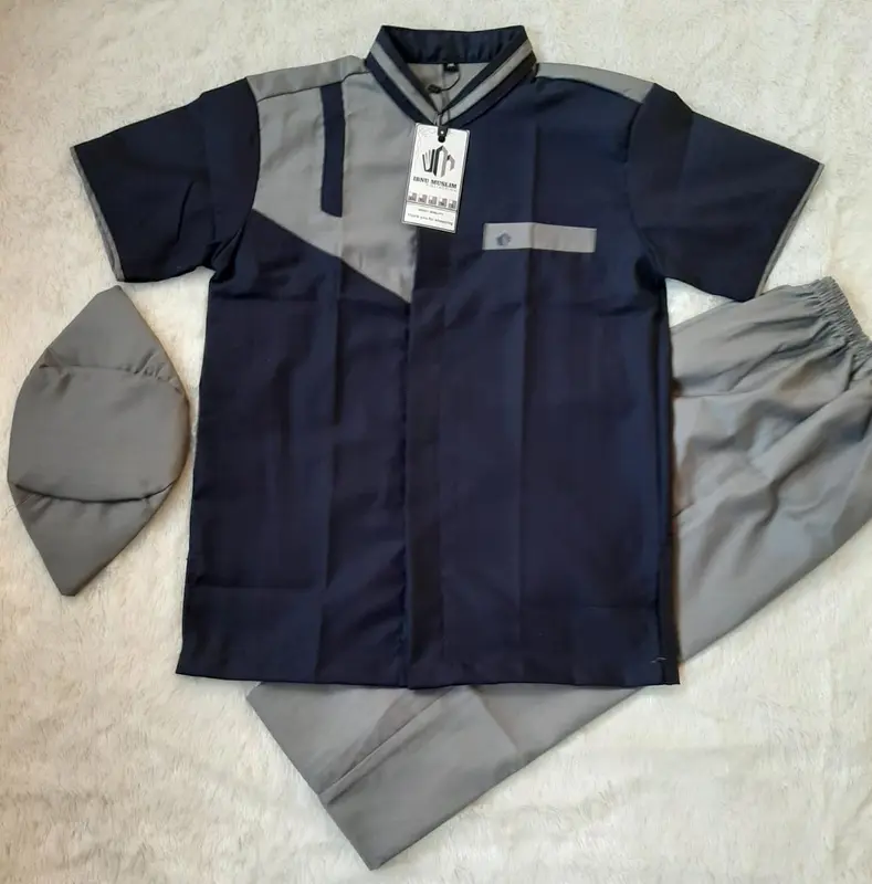 Setelan Baju Koko Anak Lengan Pendek Bahan Katun Toyobo 2-12 Tahun by: Ibnu Muslim 4