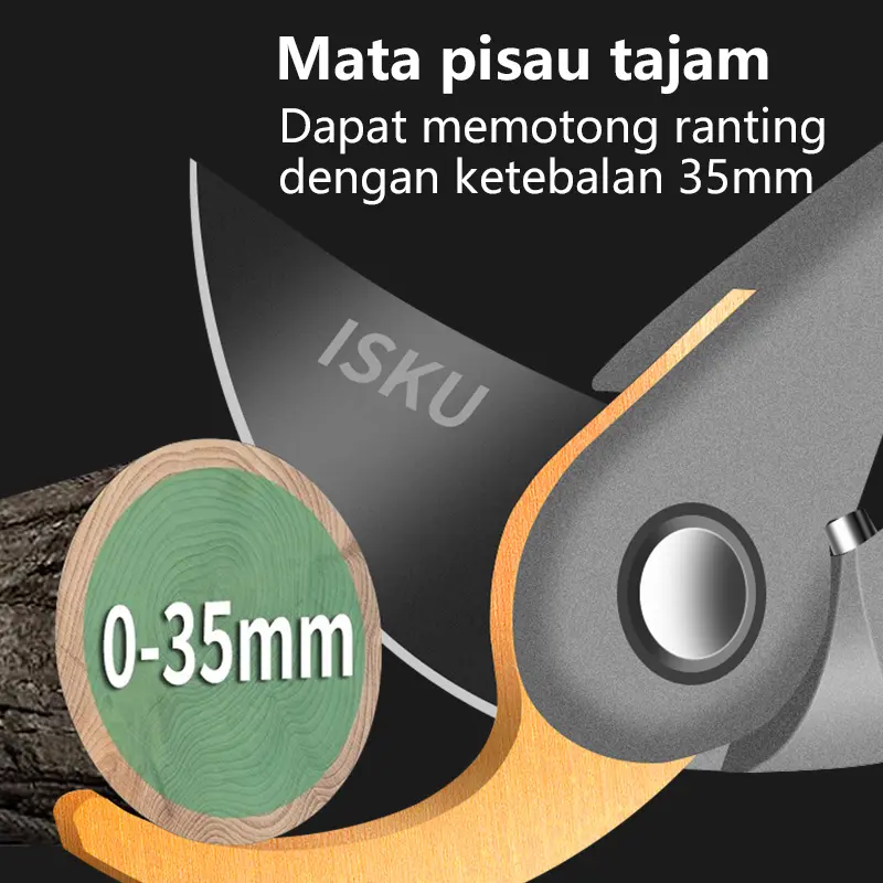 ISKU Gunting Dahan 8 Inch Dan Ranting Bunga Tanaman Gunting Kebun/Pruning Shears Alat Potong Dahan Gunting Tanaman 4