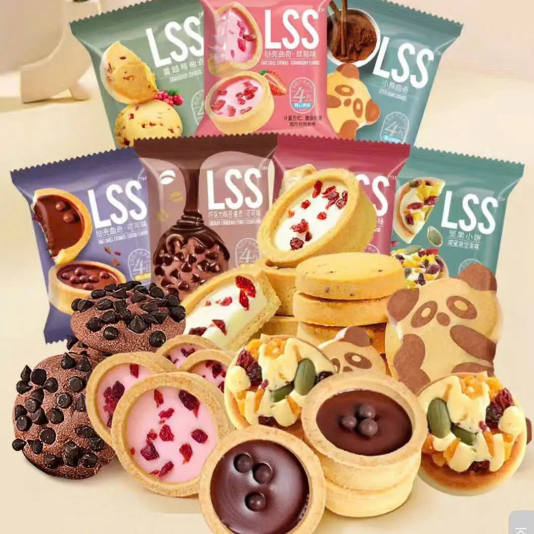 Bánh Quy Socola LSS MIX 6 VỊ SIÊU NGON- Hàng Chuẩn Nội Địa Trung Nhân Sữa, Việt Quất, Cacao, Sữa Gấu, Socola Viên, Dâu tây - Chocolate, Sô Cô La, Food, Cookies, Snack Ăn Vặt, Thức Ăn