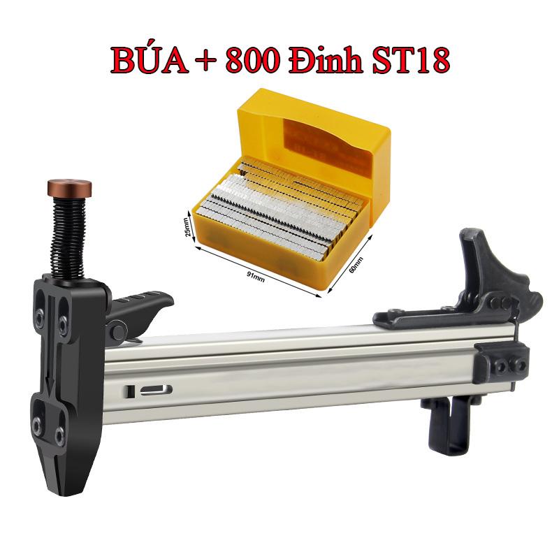 Dụng cụ hỗ trợ đóng đinh bê tông tự động ST18 Tặng 800 đinh đóng đinh bê tông đóng nẹp điện Loại búa đóng tự động liên hoàn