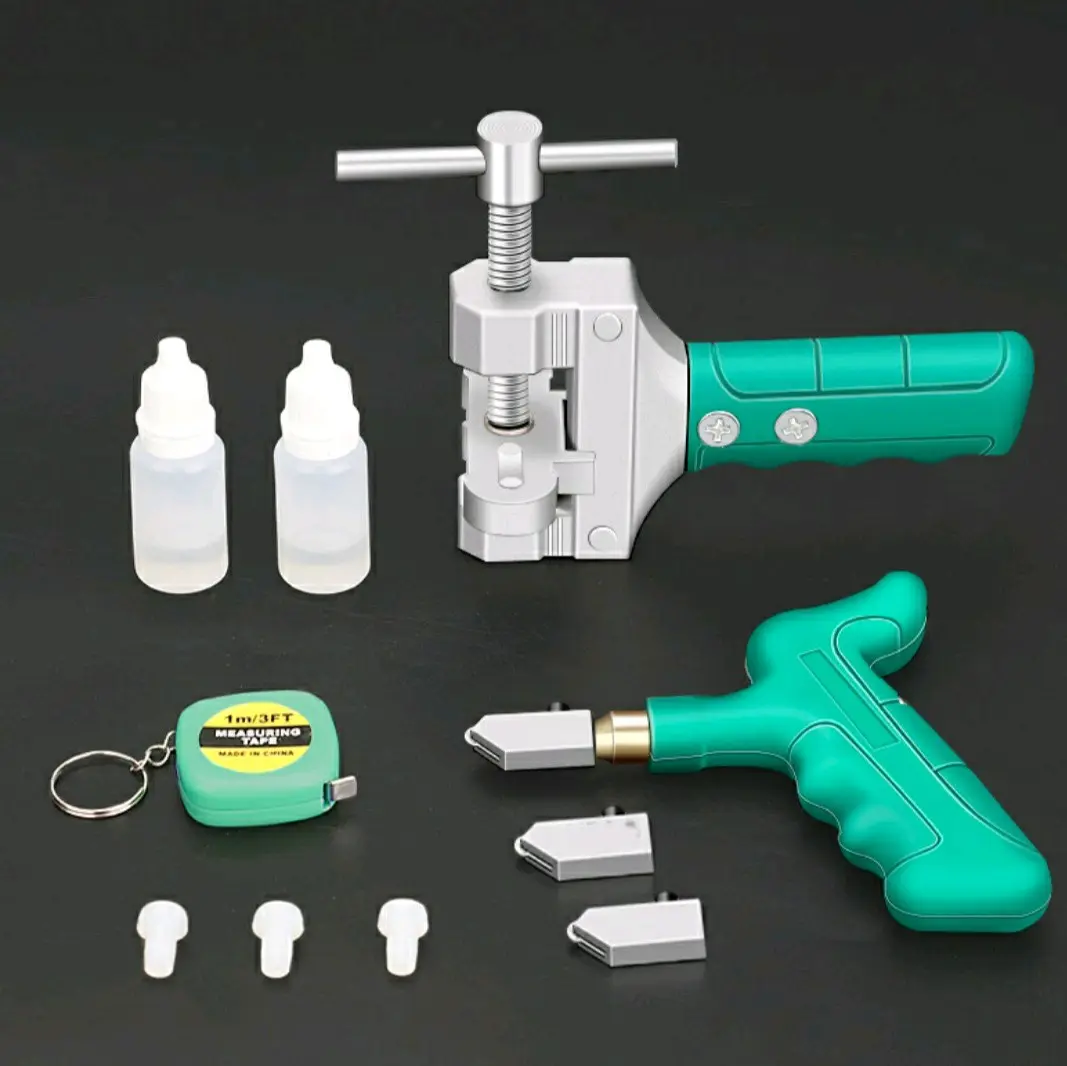 Pisau Pemotong potongan Kaca Granit Keramik Set Manual
