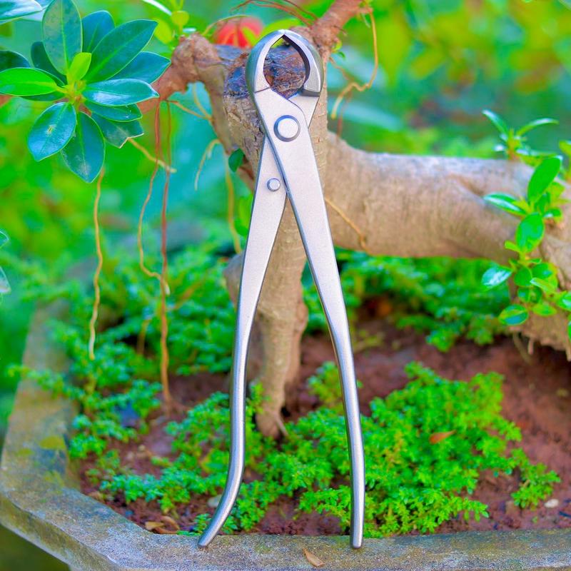 Kìm Cạp Tròn thép trắng đúc nguyên khối làm cây Bonsai