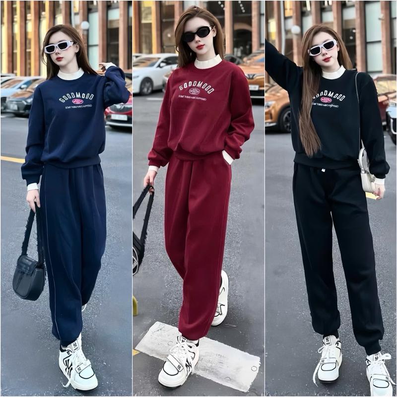 Product Introduction of [GOODMOOD NỈ BÔNG THÊU] Sét nỉ bông dày phối viền màu. Đủ size SMLXL 40kg- 70kg set dài 6