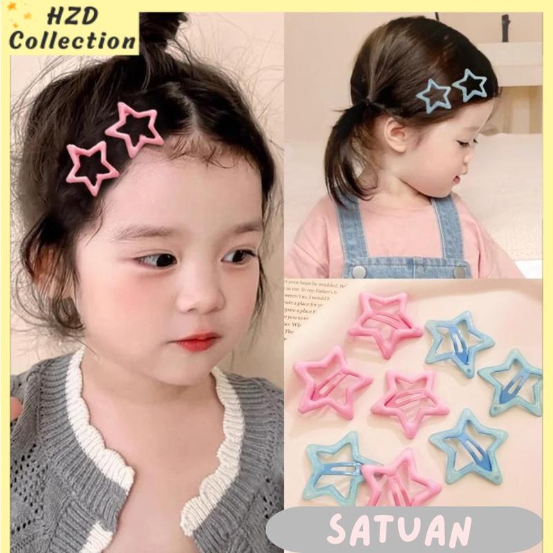 Klip Jepit Rambut Model Bintang Polos Hair Clip Wanita Fashion ...