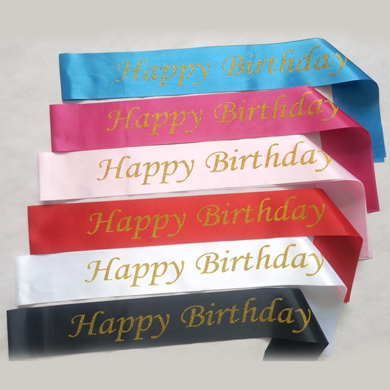 BISA COD 5964 Selempang Ulang Tahun / Selempang Dekorasi Bridal Shower