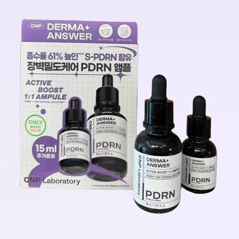 M124_ Set Tinh chất Derma Answer Active Boost Ampule PDRN CNP Laboratory 30ml + 15ml