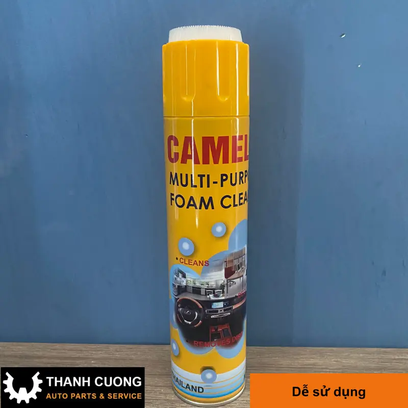 Chai vệ sinh nội thất ô tô dạng bọt Camel đẩy ngay mùi hôi trong xe (Chai 650ml) 2