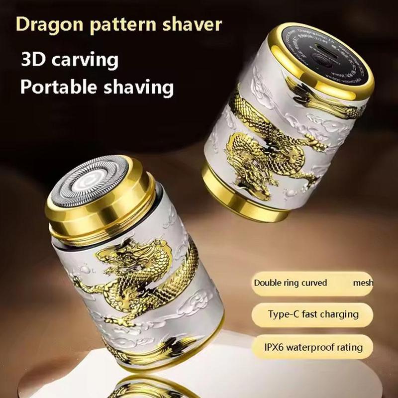 Product Introduction of Dragon Head Shaver For Men Mini Razor Portable Shaver USB Charging Dragon Pattern Car Razor Easy To Carry Durable 21